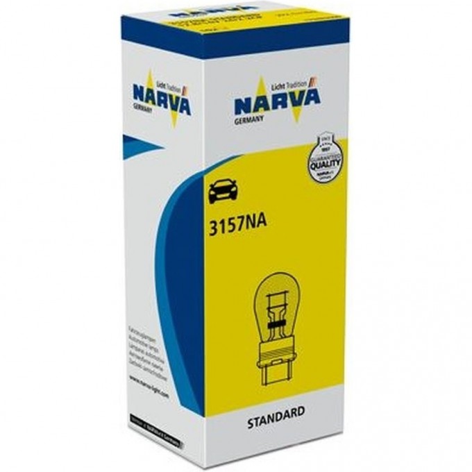 Лампа NARVA AMERICAN TYPES 12V PY27/7W W2.5х16q желтая 78960002