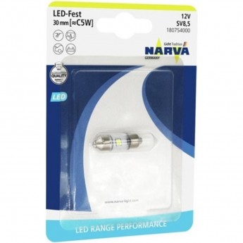 Лампа NARVA FESTOON LAMPS C5W SV8.5 12V 0.6W