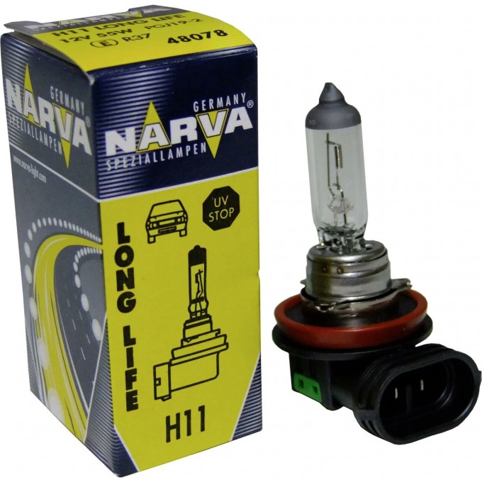 Лампа NARVA LONG LIFE H11 12V 55W PGJ19-2 48078 67763750