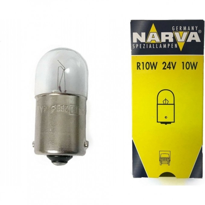 Лампа NARVA R10W 24V 10W BA15S 102579811