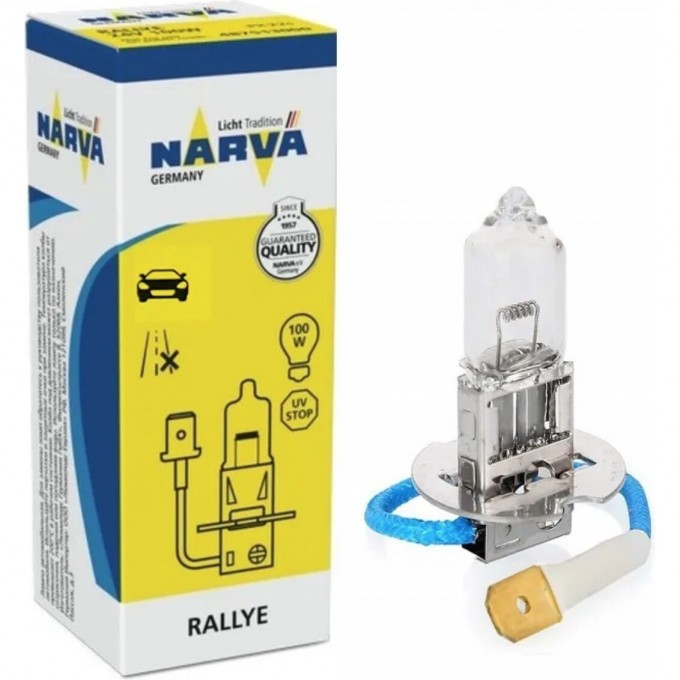 Лампа NARVA RALLYE 12V H3 100W PK22s 78697362