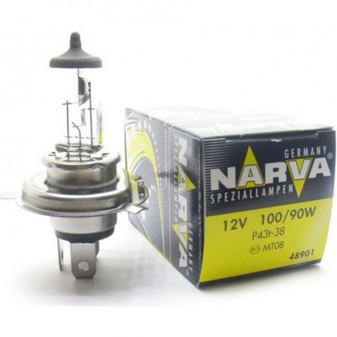 Лампа NARVA RALLYE H4 100/90W P43t-381 2V 45287346