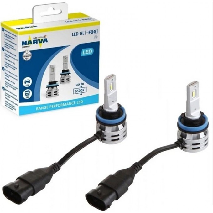 Лампа NARVA RANGE PERFORMANCE LED H11 6500K 2 шт. 82884044