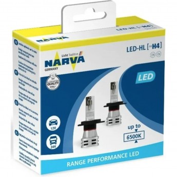 Лампа NARVA RANGE PERFORMANCE LED H4 6500K 2 шт.