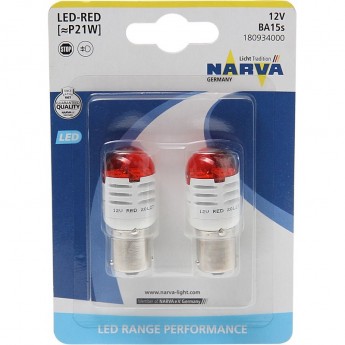 Лампа NARVA RANGE PERFORMANCE LED P21W BA15s 1.75W 12V 10 шт.