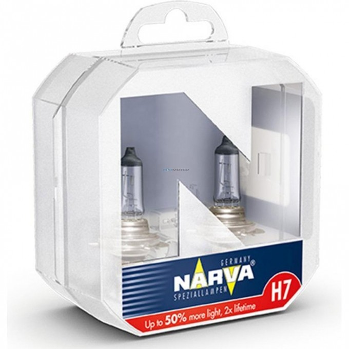 Лампа NARVA RANGE POWER 50+ H7 RP50 12V 55W PX26d 91257693