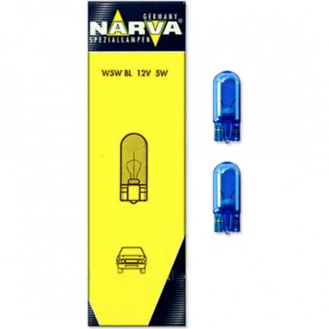 Лампа NARVA RANGE POWER BLUE+ W5W 12V W2.1X9.5D 117420061