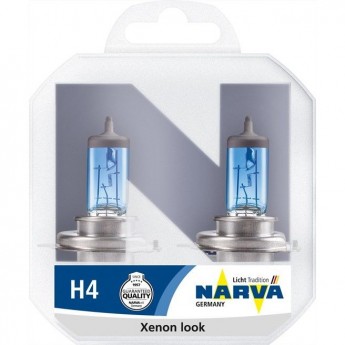 Лампа NARVA RANGE POWER WHITE H4 12V 60/55W P43t 2 шт.