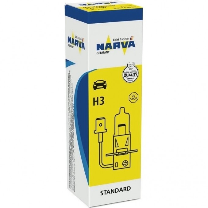 Лампа NARVA STANDARD 12V 55W H3 3200 К 74729665