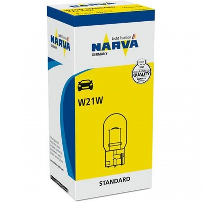 Лампа NARVA STANDARD 12V W21W 21W W3х16d бесцокольная 78702146