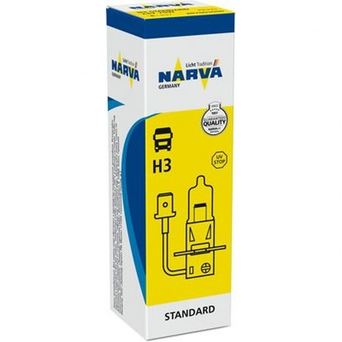 Лампа NARVA STANDARD 24V H3 70W PK22s 78697633