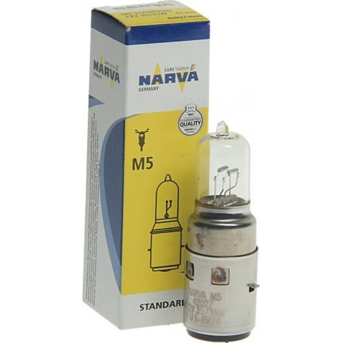 Лампа NARVA STANDARD M5 12V 35 35W BA20d 117108835